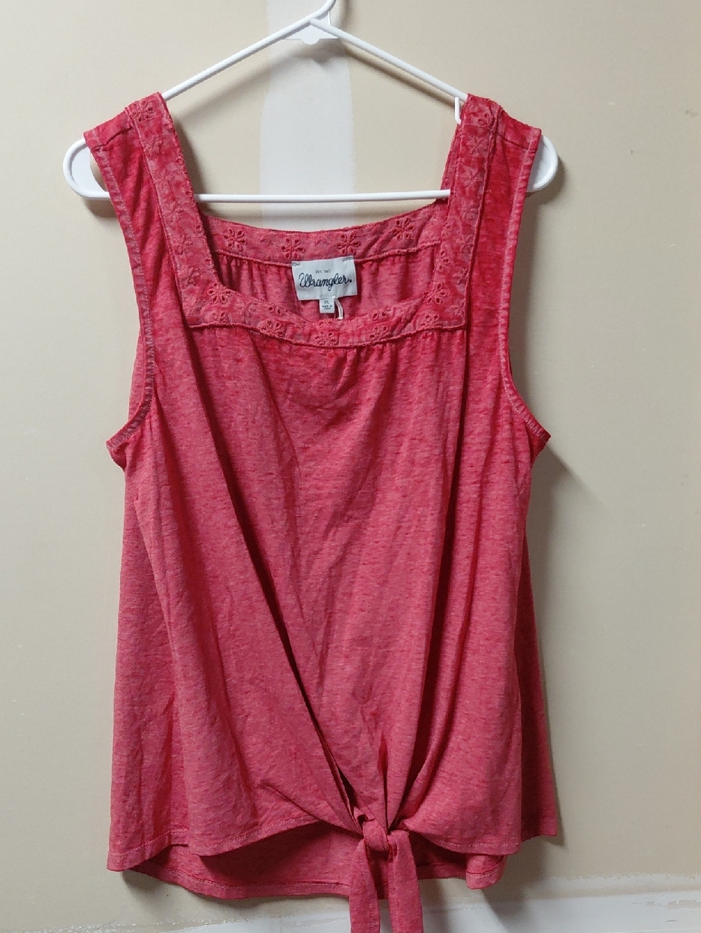 Wrangler Women's  Tie-Front Sleeveless Top